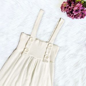 🔴4/$25 blue sketch ivory dress